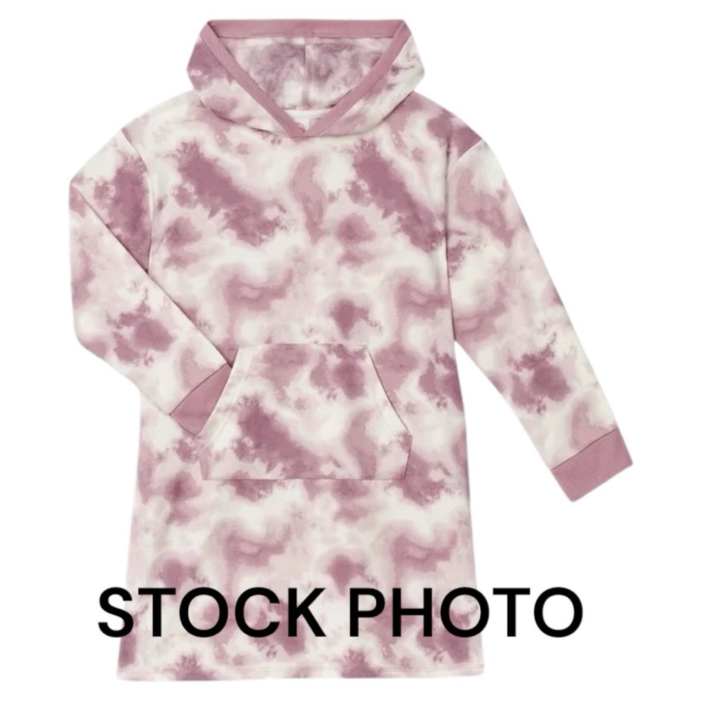 Oversized Tie Dye Hoodie Sleep Gown - Size Large (10/12)